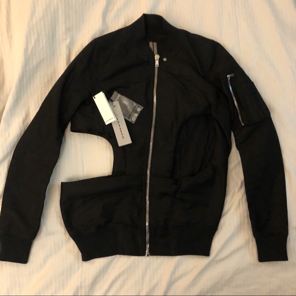 Rick owens DRKSHDW SS19 Shred Bomber